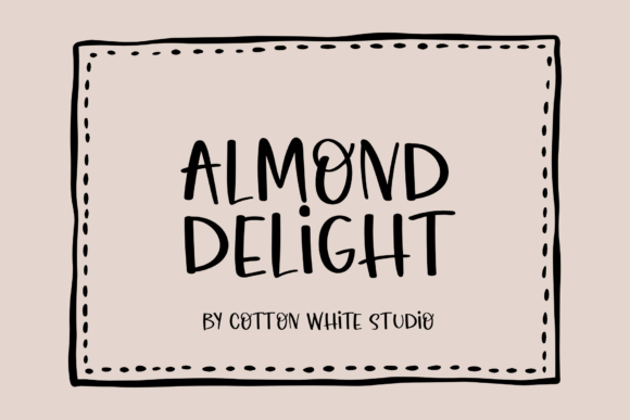 Almond Deligt: A Font That Speaks in Whimsy