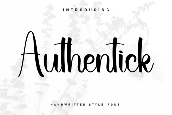 Authentick: A Handwritten Font for Editorial Design