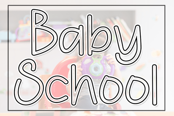 Baby School: A Script Font for Editorial Elegance