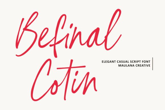Befinal Cotin: A Script Font for Modern Branding and Digital Communication