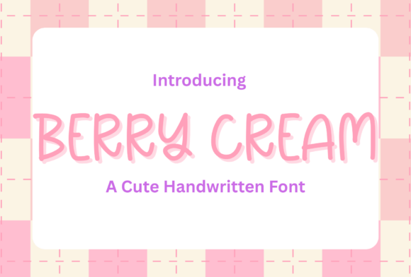 Berry Cream: A Playful Font for Campaign Creativity