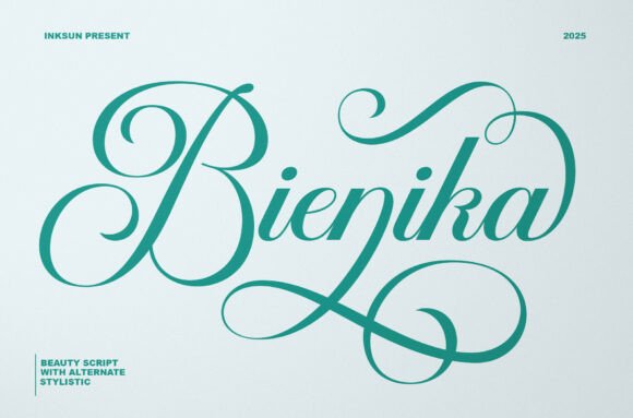 Bienika: A Script Font That Elevates Your Brand’s Visual Story