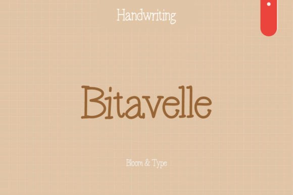 Bitavelle: A Warm Handwritten Font for Branding and Design