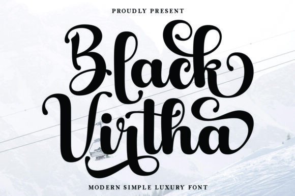 Black Virtha: A Font for Elegant Digital Design