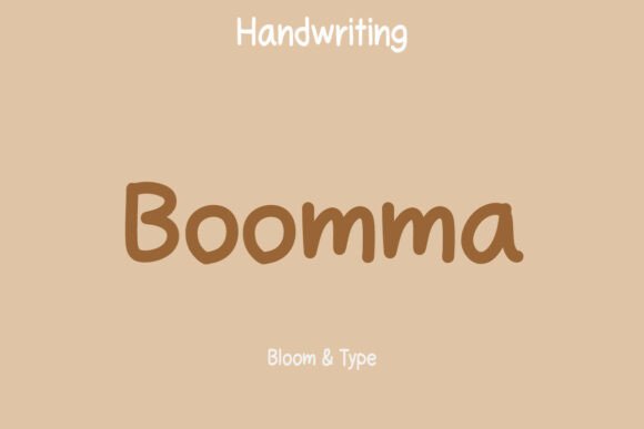 Boomma: A Warm and Playful Handwritten Font for Branding