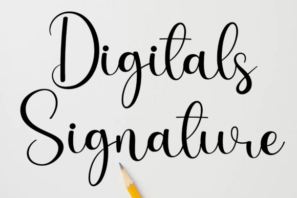 Digitals Signature: A Timeless Script Font for Web Design