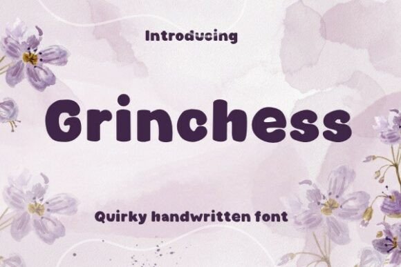 Grinchess: A Handwritten Font for Crafters and Designers