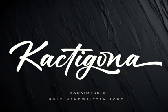 Kactigona: A Bold Handwritten Font for Dynamic Branding