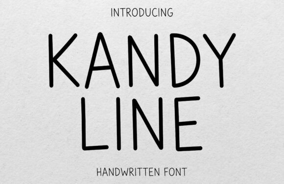 Kandy Line: A Handwritten Font for Creative Crafters