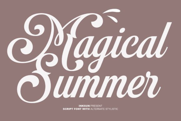 Magical Summer Font for Crafters and Designers