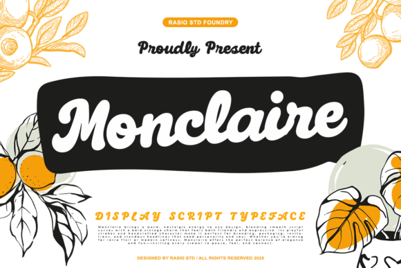 Monclaire: A Vintage-Inspired Script Font for Digital Design