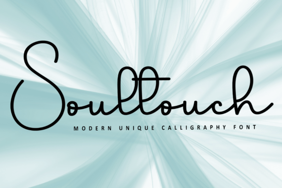 Soultouch: A Script Font for Digital Design