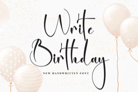 Write Birthday: A Script Font for Editorial Warmth and Readability